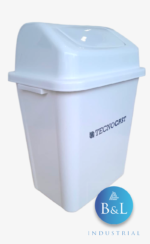 TACHO / CESTO 30 LTS CON TAPA VAIVEN - Imagen 2