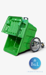 CONTENEDOR MOVIL DE RESIDUOS 400 LTS - TAPA DOBLE - Imagen 4