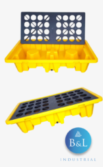 PALLET ANTIDERRAME PARA 2 TAMBORES - Imagen 2